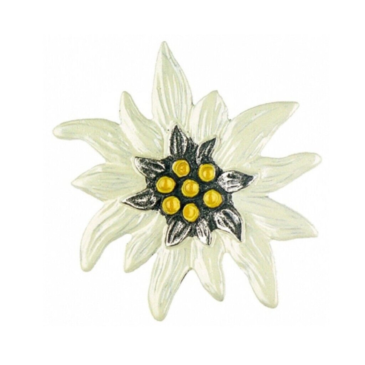 Pinnacle Peak Trading Edelweiss Flower German Pewter Pin Made in Germany Brooch