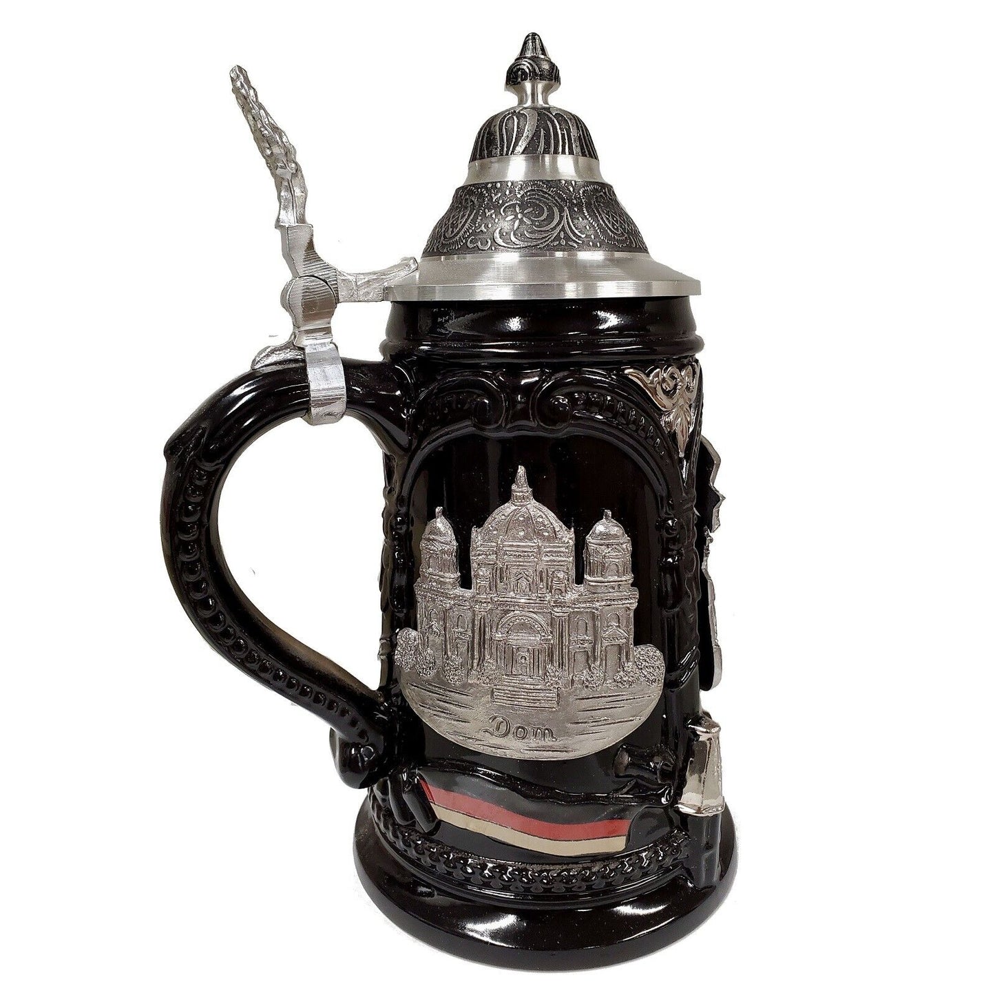 Berlin Brandenburg Gate Decal Black LE German Stoneware Beer Stein .5L Germany