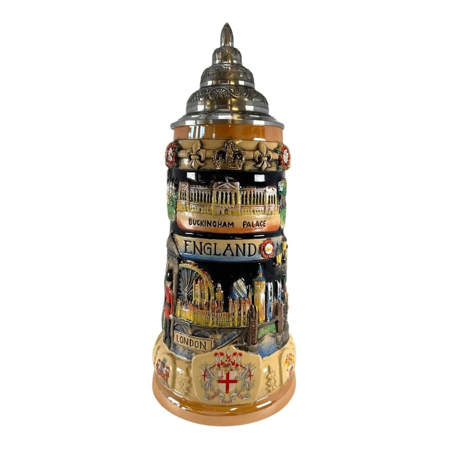 Pinnacle Peak Trading England Panorama Landmarks LE German Stoneware Beer Stein .75L Made in Germany by King Werks