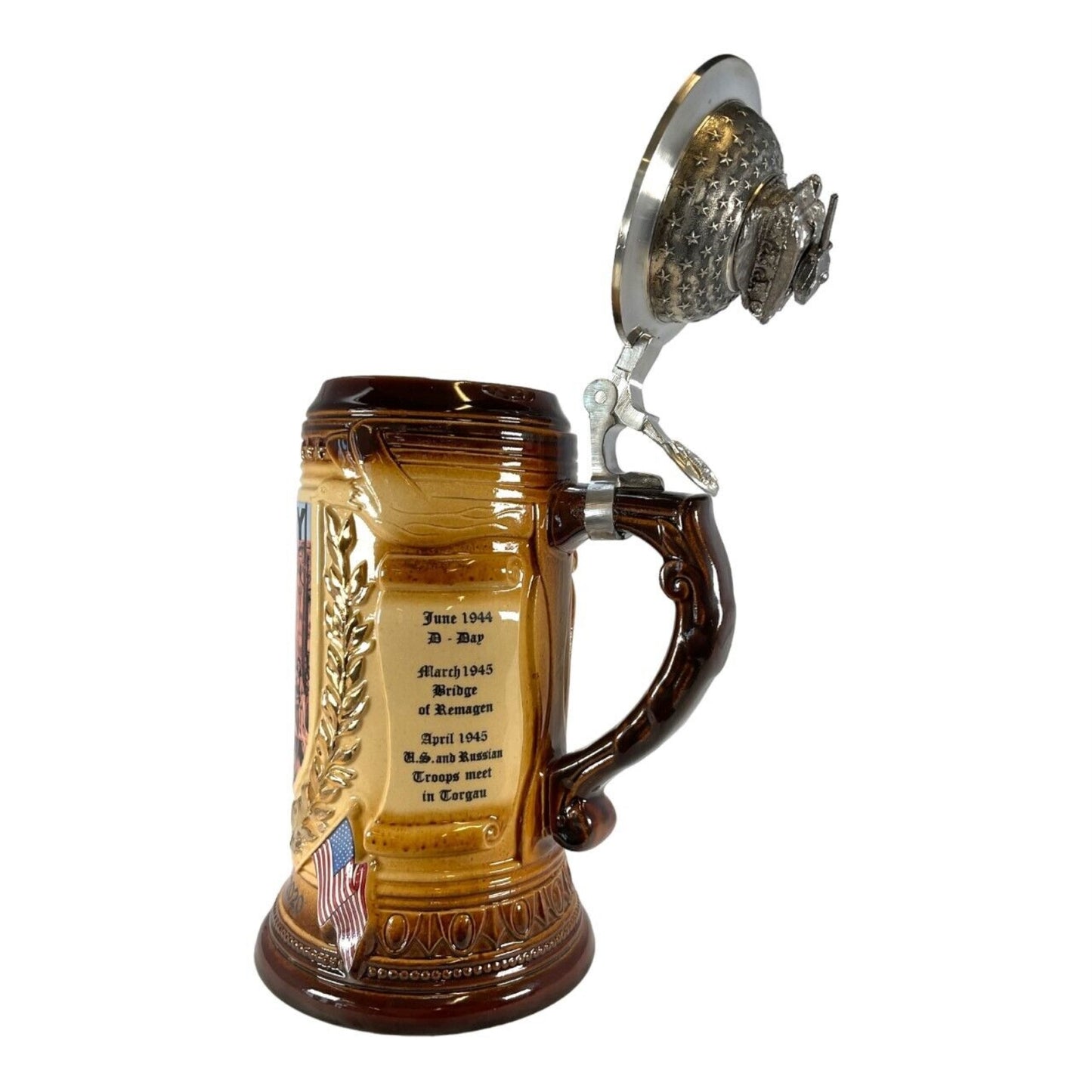 Pinnacle Peak Trading VE Day World War II 75th Anniversary LE German Stoneware Beer Stein .75L Germany by King Werks