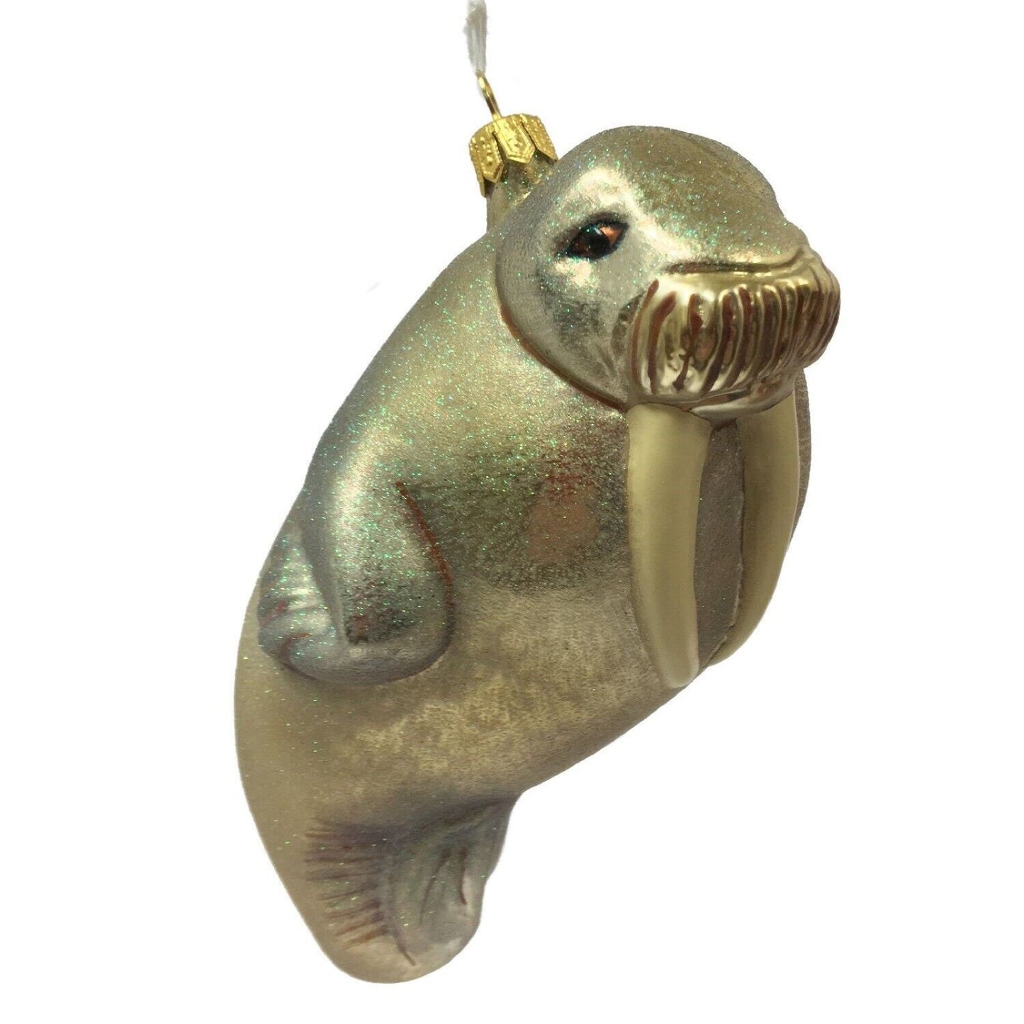 Walrus Polish Glass Christmas Tree Ornament