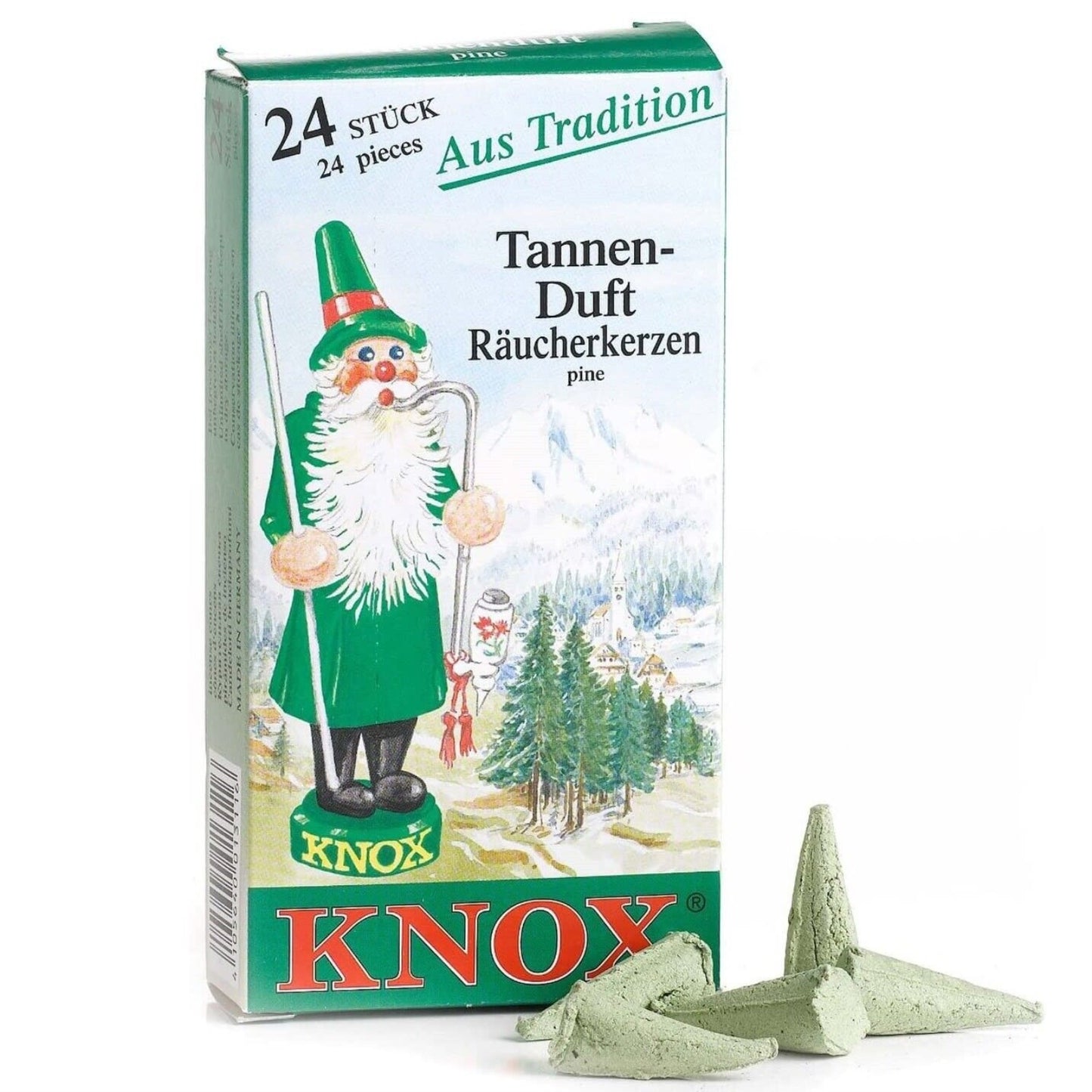 Knox Pine Scent German Incense Cones Made in Germany for German Smokers