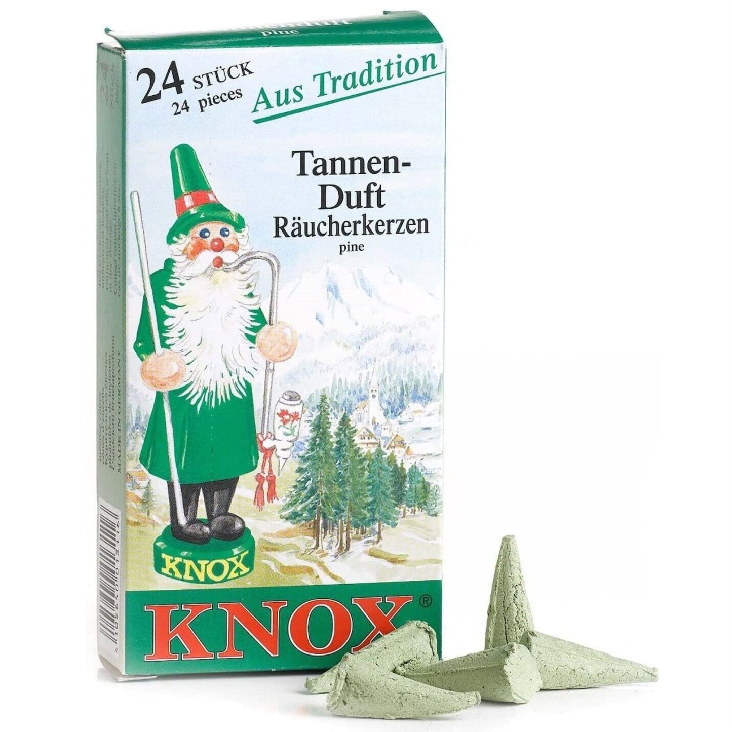 Knox Pine Scent German Incense Cones Made in Germany for German Smokers