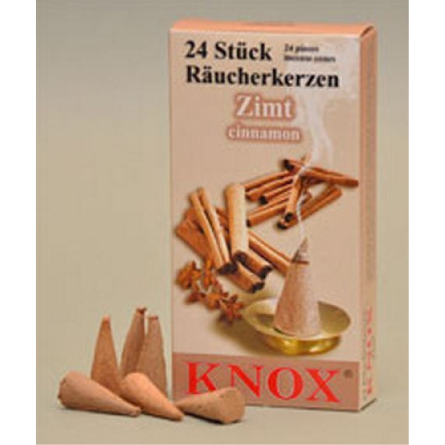 Knox Cinnamon Scent German Incense Cones Made in Germany for Christmas Smokers