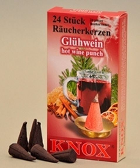 Knox Wine Punch Gluhwein Scent Incense Cones Made Germany for Christmas Smokers