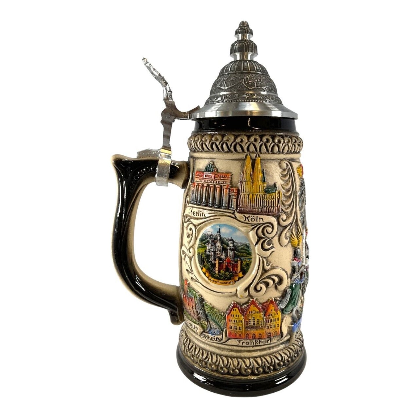 Germany Eagle City Panorama with Neuschwanstein Castle LE German Beer Stein .5 L