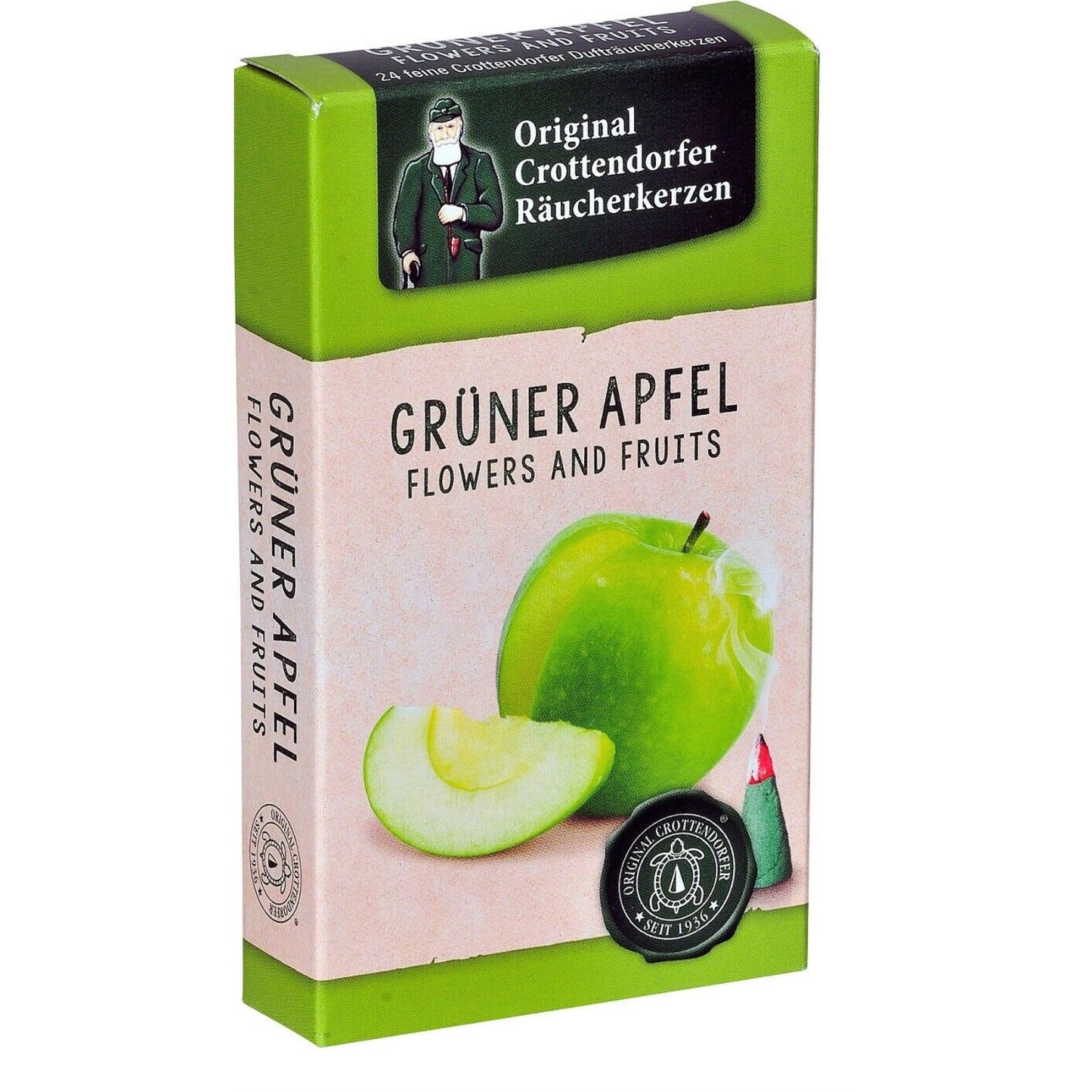 Crottendorfer Green Apple Scent German Incense Cones For Christmas Smokers