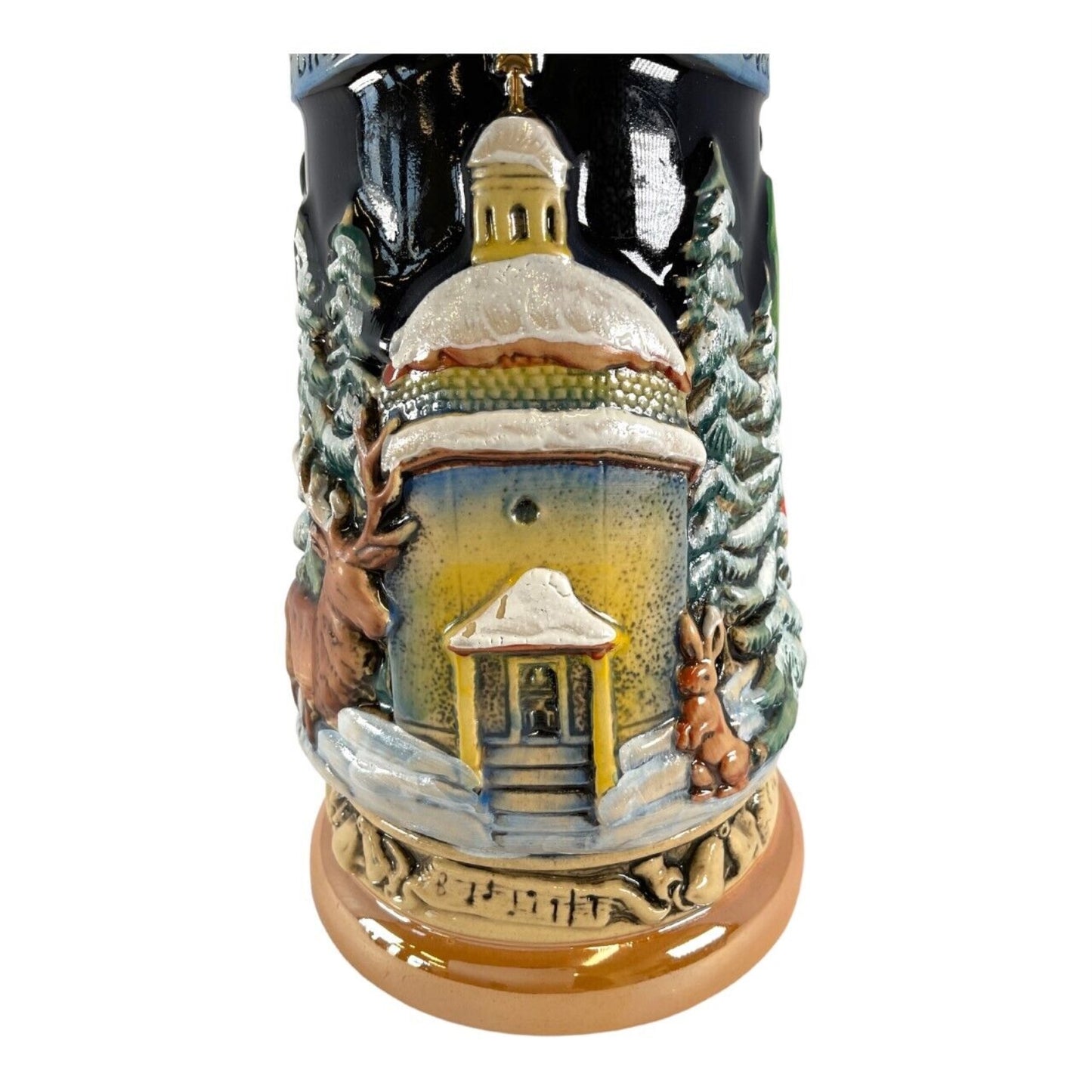 Pinnacle Peak Trading Silent Night Chapel LE German Stoneware Christmas Beer Stein .5 L Made Germany by King Werks