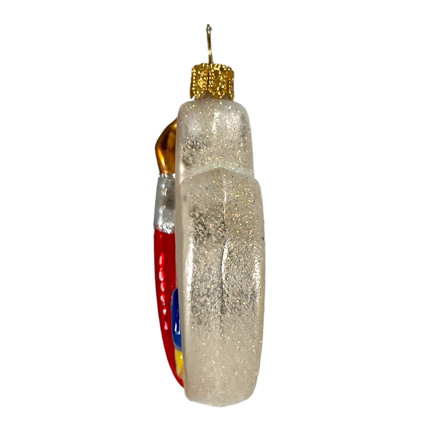 Pinnacle Peak Trading Painter's Paint Palette Polish Glass Christmas Tree Ornament Painting