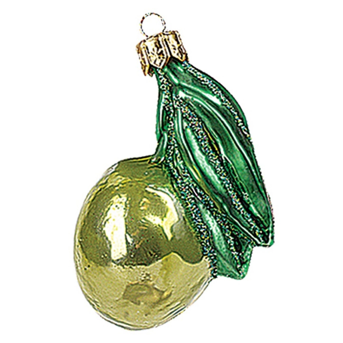 Pinnacle Peak Trading Glass Green Olive Christmas Ornament