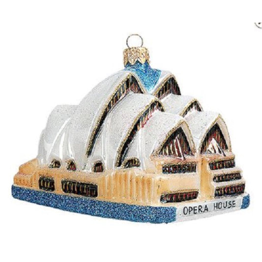 Sydney Opera House Australia Polish Blown Glass Christmas Ornament Decoration