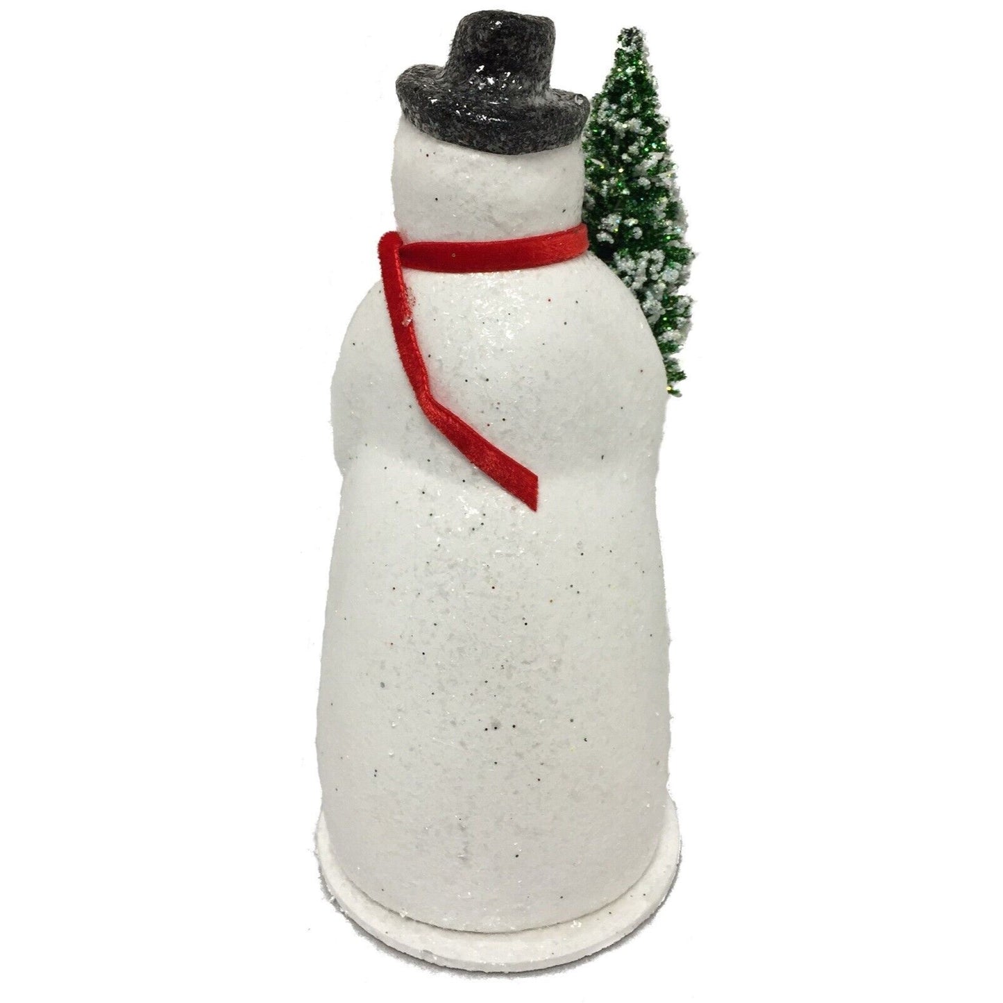 Ino Schaller Mr. Chipper the Snowman German Paper Mache Candy Container