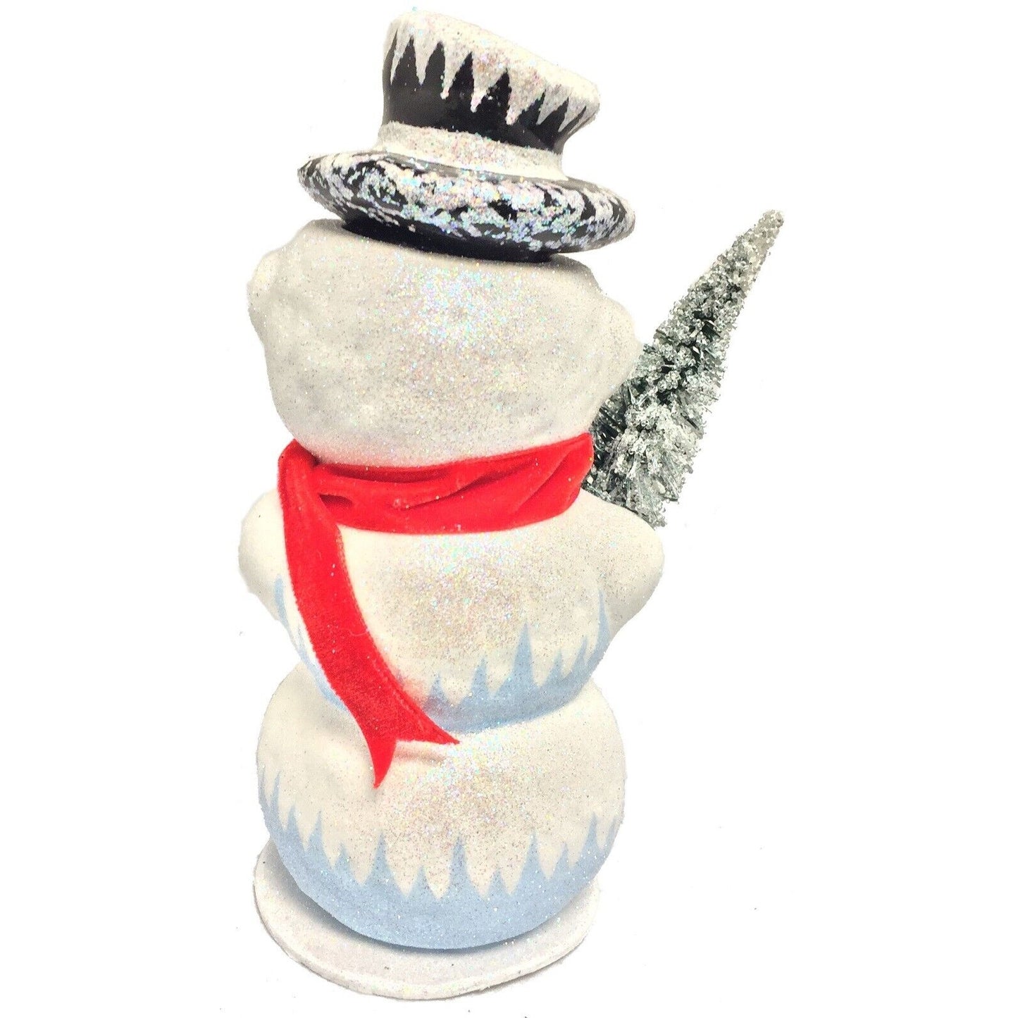 Ino Schaller Jolly Happy Soul Snowman German Paper Mache Candy Container