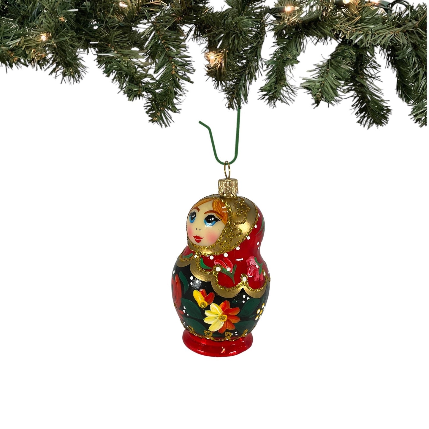 Pinnacle Peak Trading Matryoshka Nesting Doll Polish Glass Christmas Ornament Made Poland