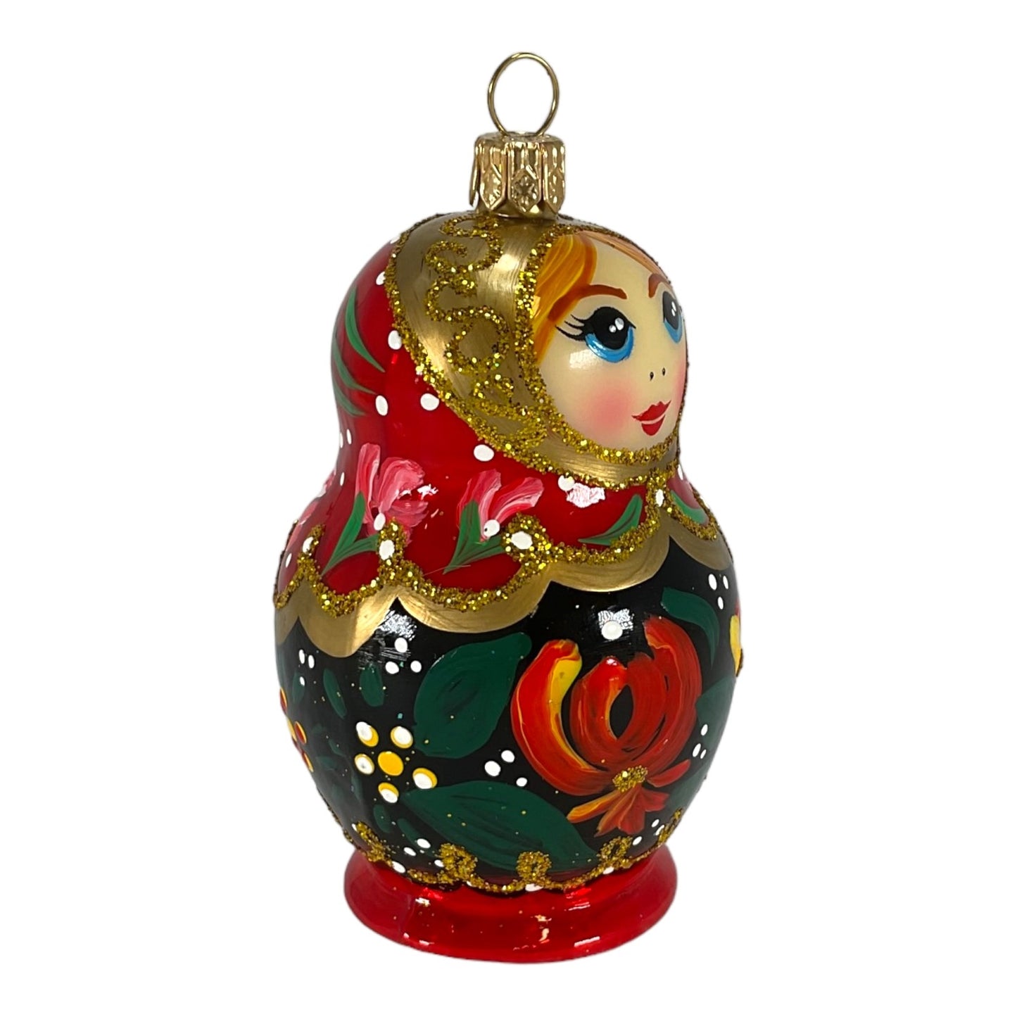 Pinnacle Peak Trading Matryoshka Nesting Doll Polish Glass Christmas Ornament Made Poland