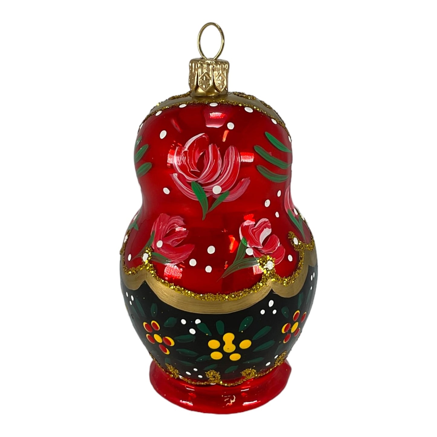Pinnacle Peak Trading Matryoshka Nesting Doll Polish Glass Christmas Ornament Made Poland