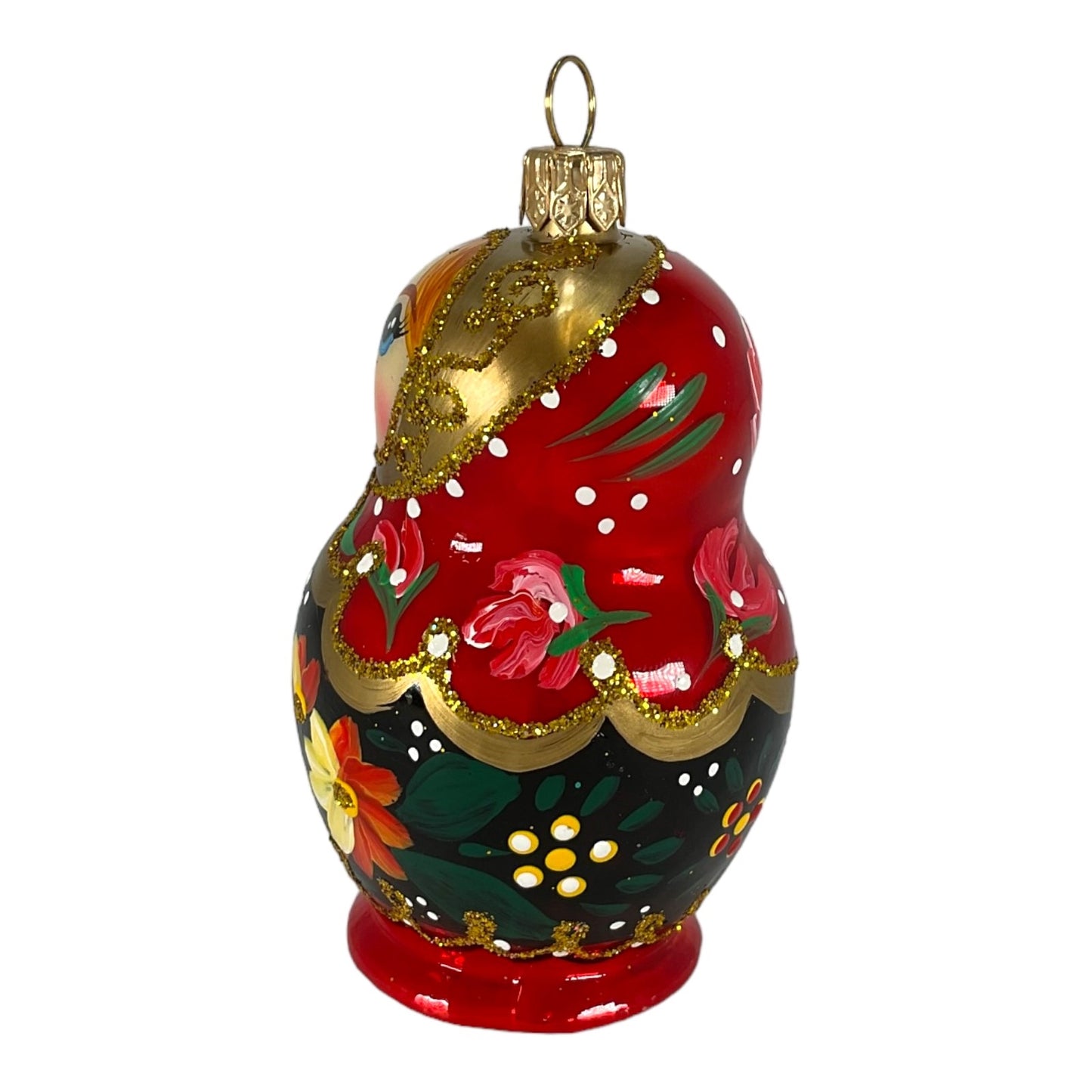 Pinnacle Peak Trading Matryoshka Nesting Doll Polish Glass Christmas Ornament Made Poland