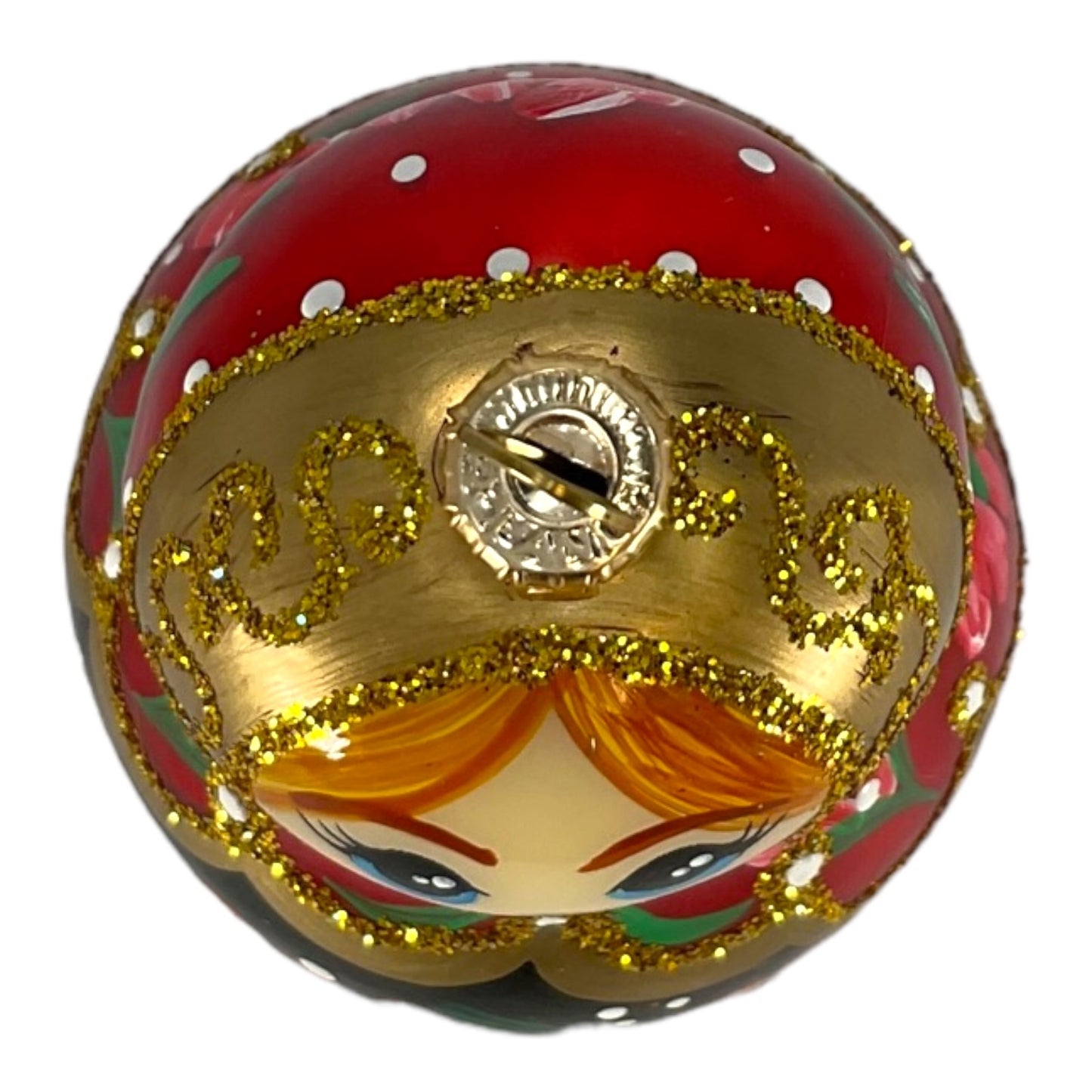 Pinnacle Peak Trading Matryoshka Nesting Doll Polish Glass Christmas Ornament Made Poland