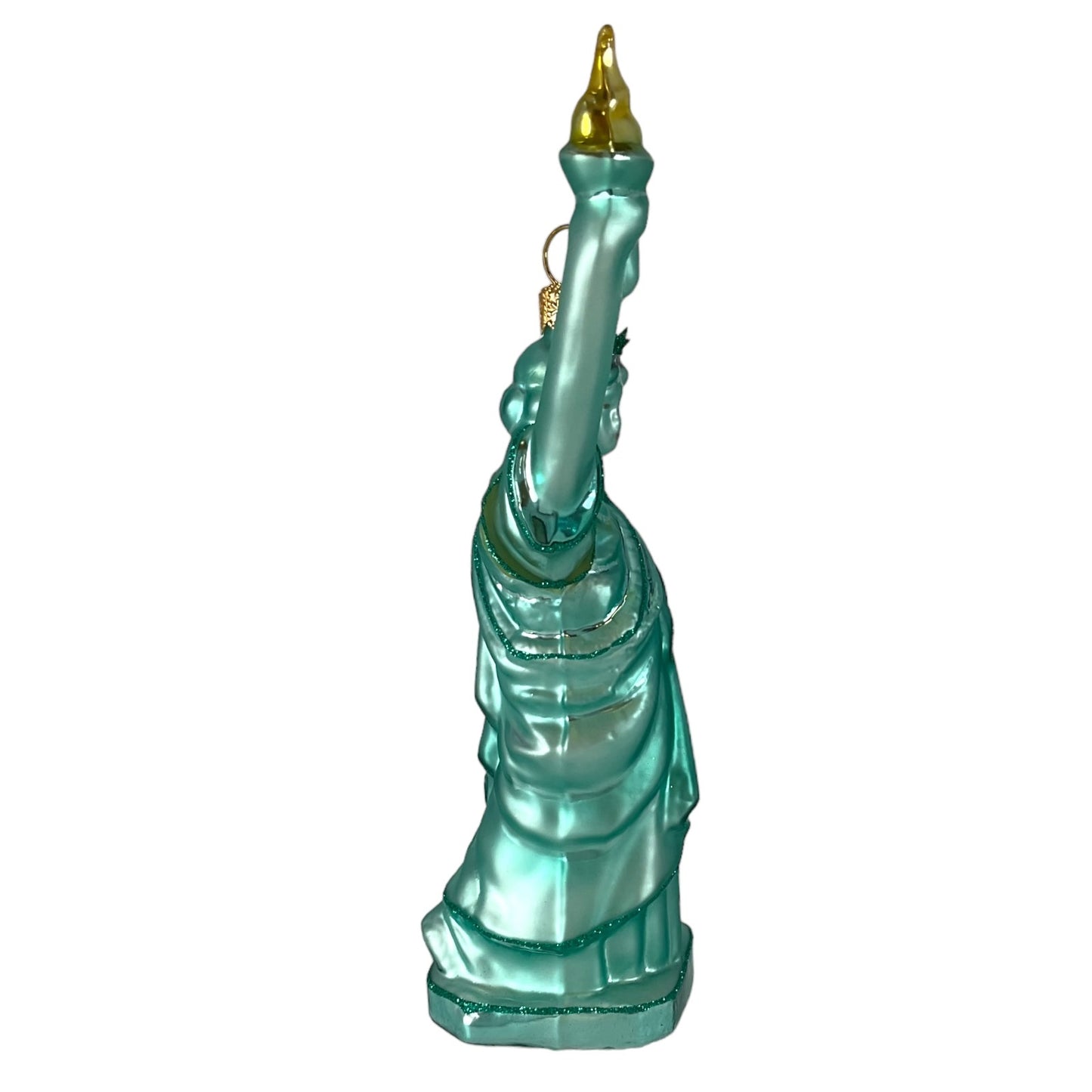 Pinnacle Peak Trading Statue of Liberty Polish Glass Christmas Tree Ornament New York America USA