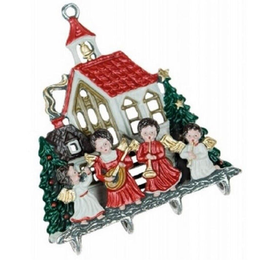 Pinnacle Peak Trading Church with Angels Christmas German 3D Pewter Christmas Ornament Decoration