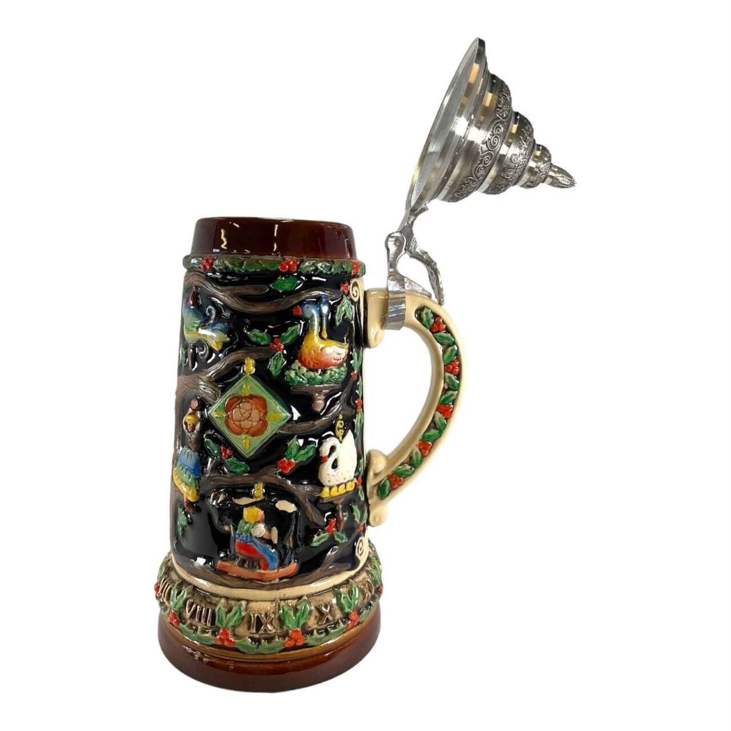 12 Days of Christmas LE German Beer Stein .75L Mug Handcrafted in Germany