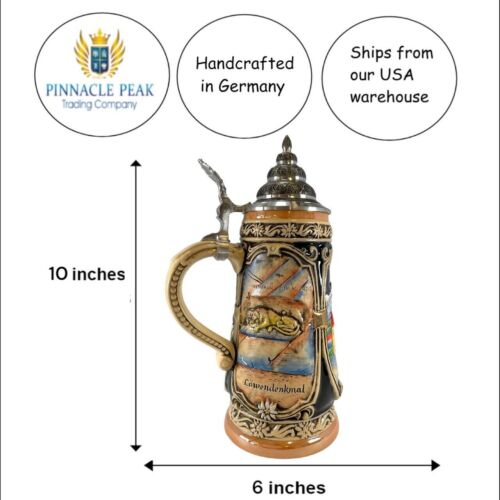 Pinnacle Peak Trading Company LE Lucerne Switzerland German Beer Stein .5L One New Mug Made in Germany