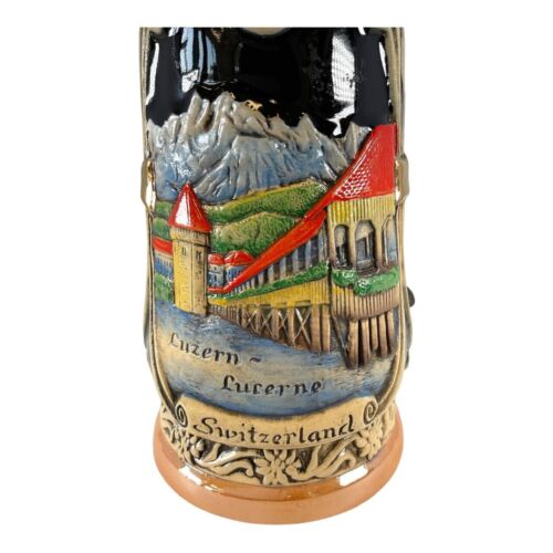 Pinnacle Peak Trading Company LE Lucerne Switzerland German Beer Stein .5L One New Mug Made in Germany