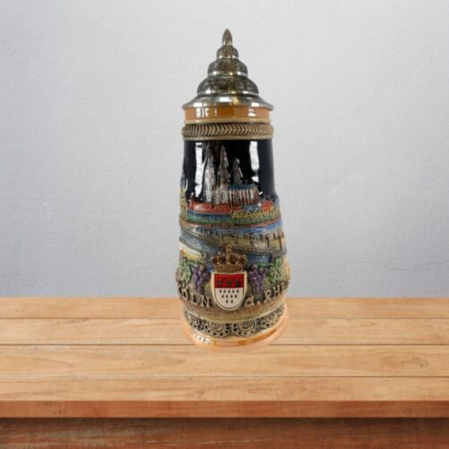 Pinnacle Peak Trading Company City of Koeln Cologne Germany Beer Stein .25L One New Koln Mug Made in Germany