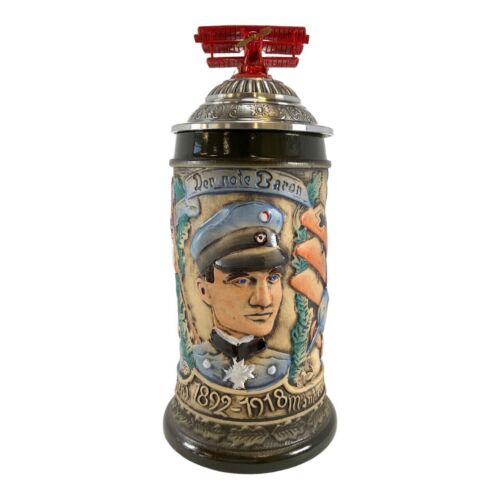 Pinnacle Peak Trading Company Red Baron German Beer Stein .5L Limited Edition Made in Germany ONE Mug New