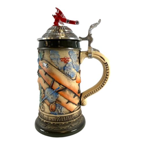 Pinnacle Peak Trading Company Red Baron German Beer Stein .5L Limited Edition Made in Germany ONE Mug New