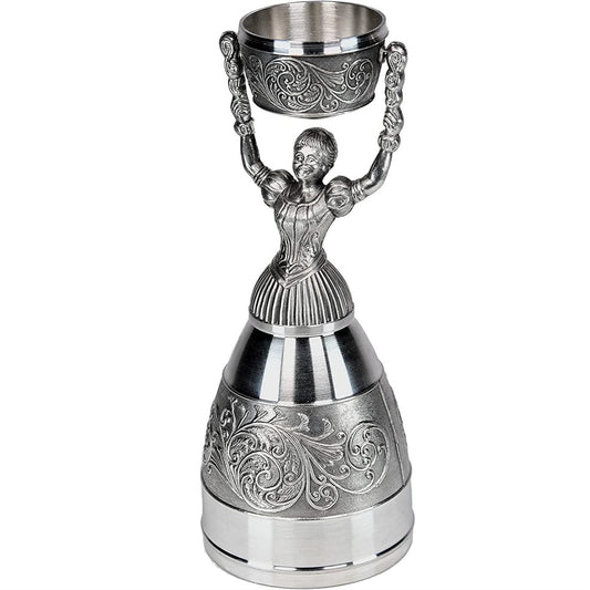 German Pewter Nuernberg Bridal Wedding Cup Toasting Wine Glass