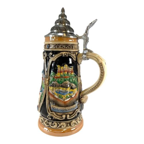 Neuschwanstein Castle LE Relief German Beer Stein .5L Bavaria Germany ONE Mug