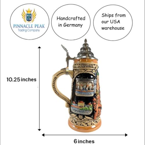 Munich Landmarks LE German Beer Stein .5 L Oktoberfest Bavaria Germany ONE Mug