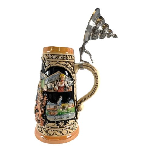 Munich Landmarks LE German Beer Stein .5 L Oktoberfest Bavaria Germany ONE Mug