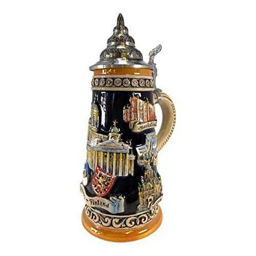 Helsinki Finland Panorama Landmarks LE German Beer Stein .5L Made in Germany