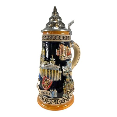 Helsinki Finland Panorama Landmarks LE German Beer Stein .5L Made in Germany