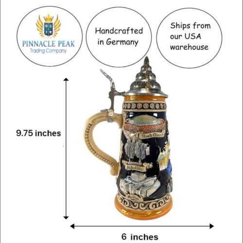 Helsinki Finland Panorama Landmarks LE German Beer Stein .5L Made in Germany