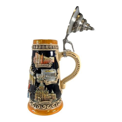 Helsinki Finland Panorama Landmarks LE German Beer Stein .5L Made in Germany