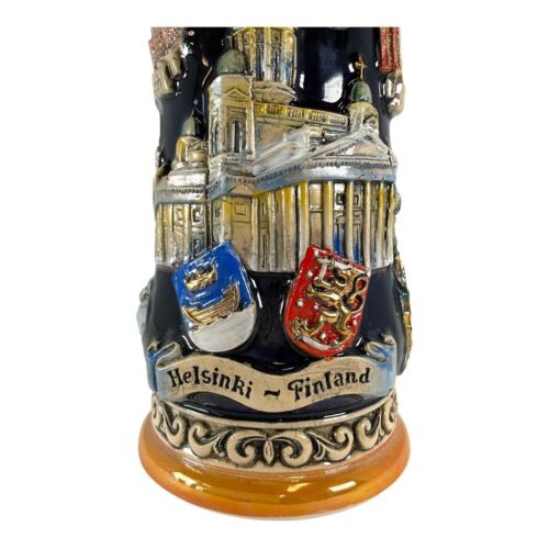 Helsinki Finland Panorama Landmarks LE German Beer Stein .5L Made in Germany