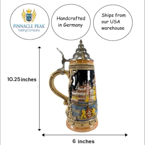 Budapest Hungary Parliament Building LE Germany Beer Stein .25 L Made in Germany