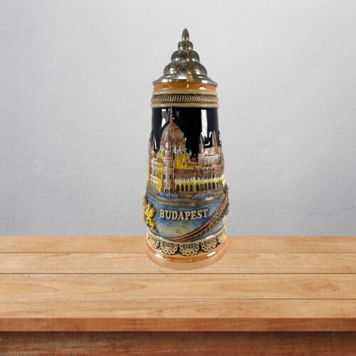 Budapest Hungary Parliament Building LE Germany Beer Stein .25 L Made in Germany