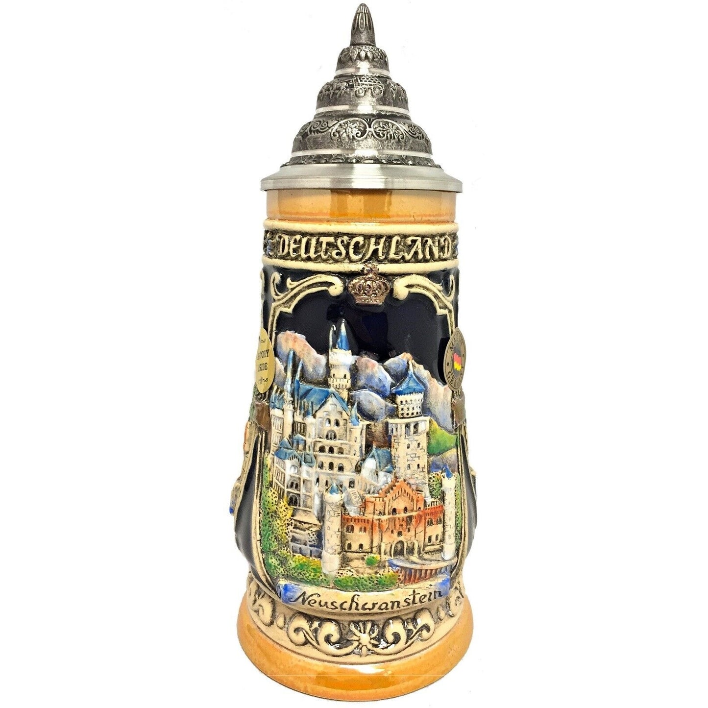 Pinnacle Peak Trading Neuschwanstein Castle LE Relief German Beer Stein .25 L Bavaria Germany by King Werk