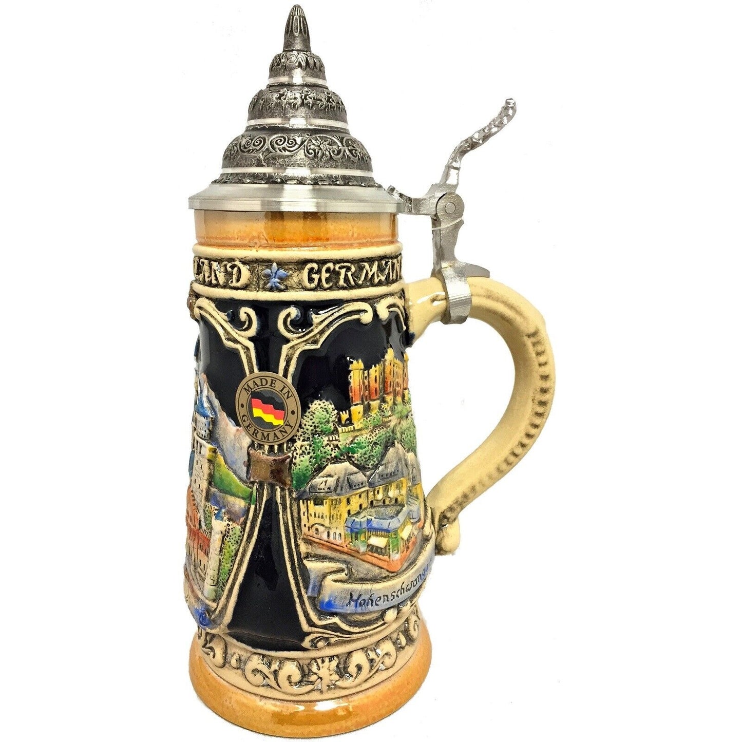 Pinnacle Peak Trading Neuschwanstein Castle LE Relief German Beer Stein .25 L Bavaria Germany by King Werk