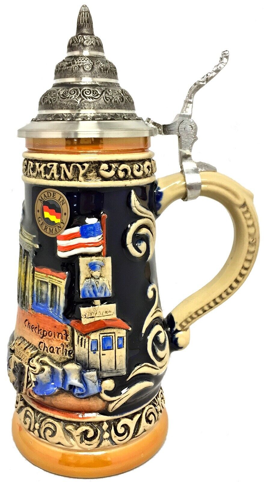 Berlin Relief Brandenburg Gate LE German Beer Stein .3 L Made in Germany