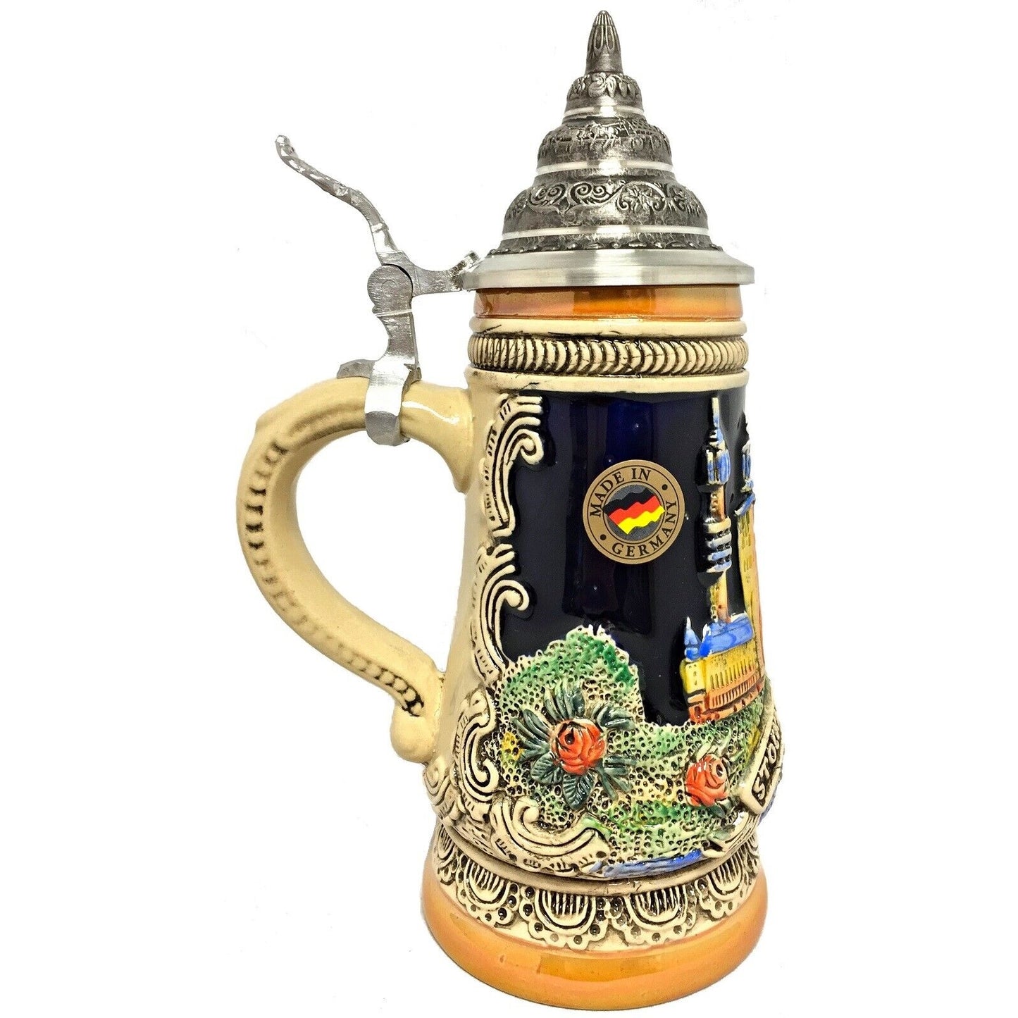 Pinnacle Peak Trading Stockholm Sweden Scandinavia Relief LE German Beer Stein .25 L Made in Germany by King Werks