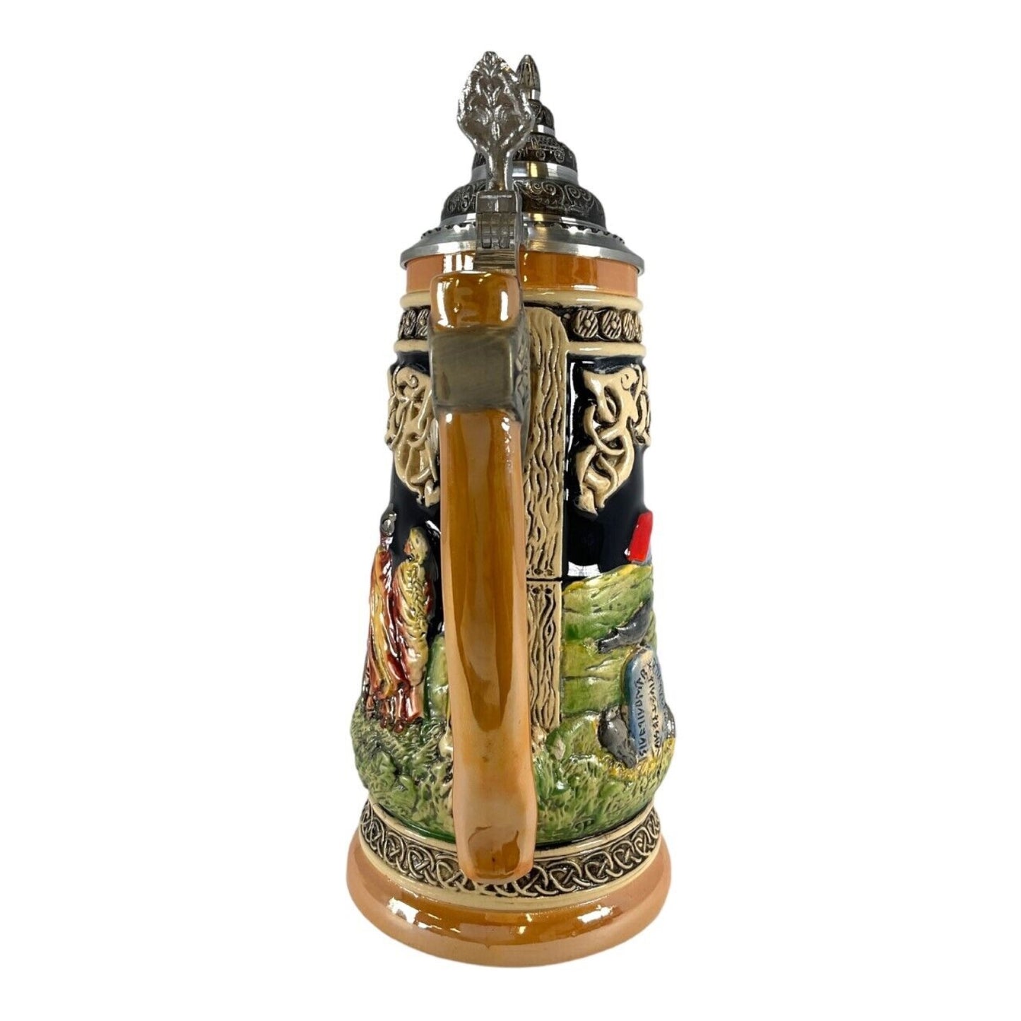 Pinnacle Peak Trading Vikings on Boat with Ax Handle LE German Stoneware Beer Stein .5 L Made Germany by King Werks