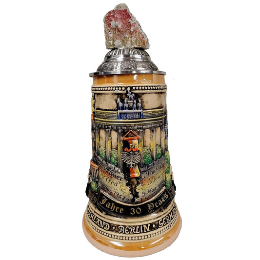 Berlin Wall 30 Year Anniversary LE German Stoneware Beer Stein .75L Made Germany