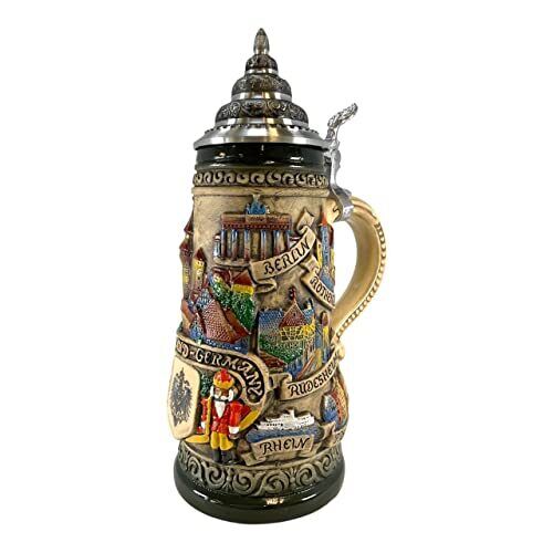 Germany City Panorama Rustic LE Stoneware Beer Stein .5 L Made in Germany