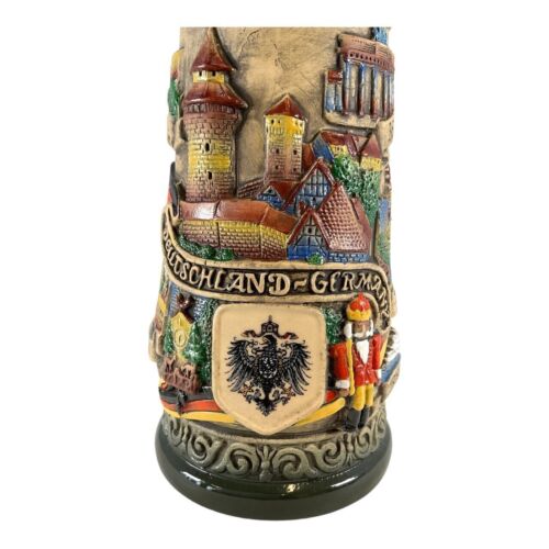 Germany City Panorama Rustic LE Stoneware Beer Stein .5 L Made in Germany