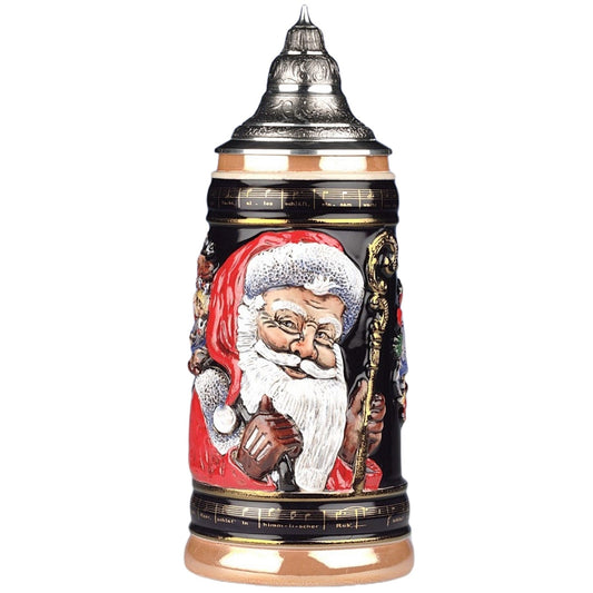 Pinnacle Peak Trading Old World Santa LE German Christmas Beer Stein .5L Made in Germany Mug